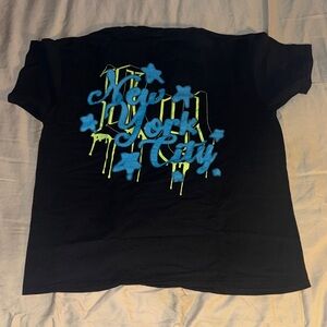 Black Kids "New York City" Graphic Tee with Blue & Yellow Print